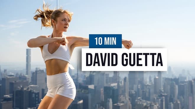 10-минутная HIIT тренировка под микс David Guetta | всё тело, без оборудования
