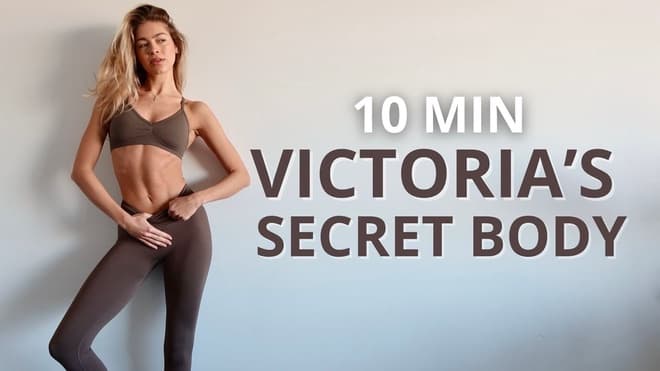 Тренировка Victoria’s Secret на всё тело 10 минут — быстрый тонус и рельеф