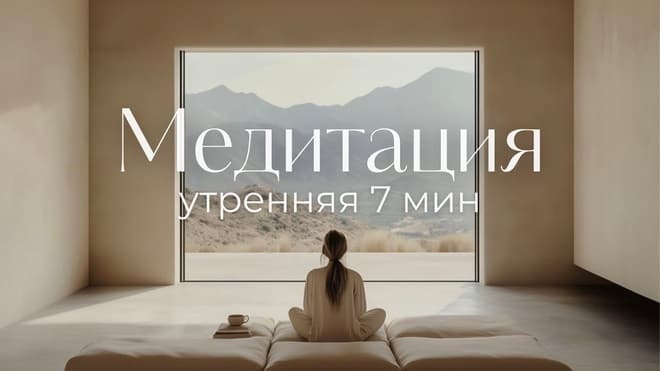 Легкая медитация 7 мин на хороший день. Начинайте с неё каждое утро